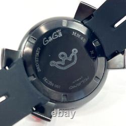 Gaga Milano Watches 6054 Manuale 48 Chronograph Stainless Steel/rubber Quartz