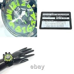 Gaga Milano Watches 6054 Manuale 48 Chronograph Stainless Steel/rubber Quartz