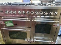 Gas Stove Ilve Milano 100cm Twin Oven 6 Zone Induction Cooker Stainless Steel