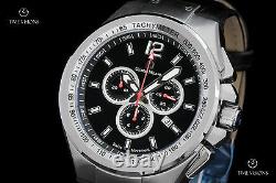 Giorgio Milano 964 Chronograph Leather Strap Watch with Custom Deployant Clasp