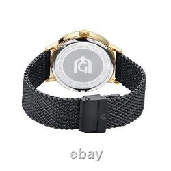 Giorgio Milano Luxury Women's Watch Gold Black, Elegant Mesh Band, chronograph
