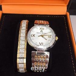 Giorgio Milano Quartz Chronograph Sapphire Crystal, Swarovski Bezel Watch