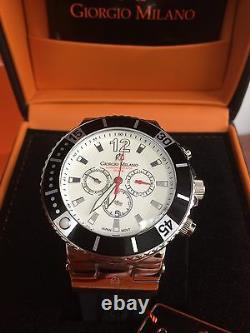 Giorgio Milano SS Qrtz Chronograph with Date Water Resistant 100 Meters-330 feet