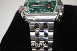 Giorgio Milano Silver Steel Green Dial Men's Chronograph Watch 233ST18M