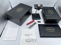 Grimoldi Milano GTO Black Swiss ETA Automatic 36mm X 58mm 3 Dimensional Dial