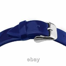 Gv2 By Gevril Women's 12100 Milan Diamond Blue Leather Wristwatch