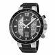 Jacques Lemans Men's Milano 50mm Black Dial Silicone Watch