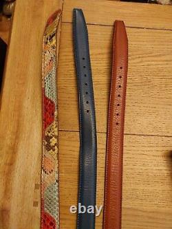 Joblot Bundle 3 x A&D Milano Real Leather Belts Incl. Real Python Leather + Bag