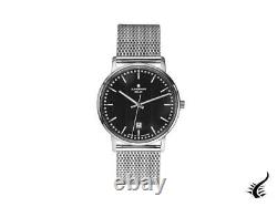 Junghans Performance Milano Solar Quartz Watch, Black, 37mm, Day, 014/4061.44