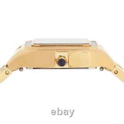 Lady's Gv2 Gevril 12102B Milan Diamond SWISS MADE IP Yellow Gold Tank Watch NEW