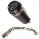 Lextek Exhaust System Stainless Steel 180mm Exhaust For Lexmoto Milano 125