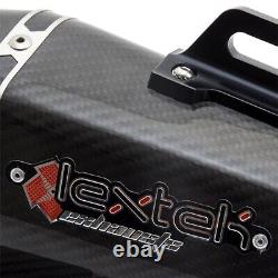 Lextek XP8C Carbon Exhaust Can & Down Pipe & Gasket Lexmoto Milano 125 2017-2019