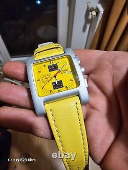 Locman Milano B&G Chronograph Watch, Yellow Dial, Free Shipping