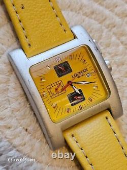 Locman Milano B&G Chronograph Watch, Yellow Dial, Free Shipping