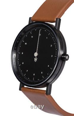 MAST Milano CFO Dark Black BS12-BK505M. BK. 09I Mens Single-hand Quartz Watch