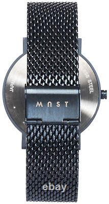 MAST Milano CFO Navy Black BS12-BL507M. BK. 07S Mens Single-hand Quartz Watch