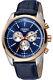 Mans Wristwatch Ferre' Milano Fm1g129l0051 Leather Blue Ijp