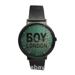 Men's Watch BOY London Steel Jersey Milano PVD Black + Hat Gift