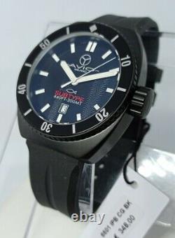 Men's Watch, Diver, AVIO MILANO, Subtype 200 MT, Total Black, Series Numbered