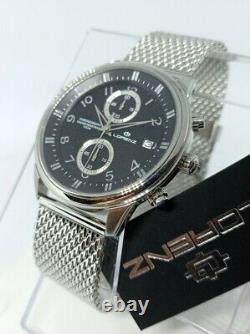 Men's Watch Lorenz, Cronografo, Black, Bracelet Style Milano Steel, Sub 100 MT