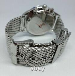 Men's Watch Lorenz, Cronografo, Black, Steel Strap Bracelet Style Milan