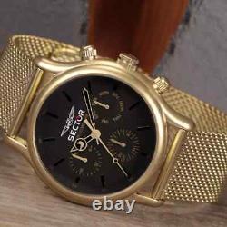 Men's Watch sector, Day Date, Multifunction, Bracelet Milano, Mesh, Case 43 MM