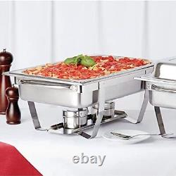 Milan 9 Litres Chafing Stainless Steel Set with Heat Insulating Lid