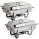 Milan Chafing Set Food Warmer In Stainless Steel 635 X 317.5 X 102 Mm 9l 2pc