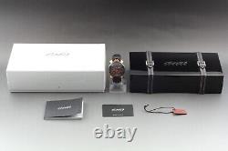NEAR MINT Boxed GAGA MILANO 5014.02S Manuare 48 Men's Watch Brown x Pink Gold