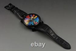 NEAR MINT GaGa MILANO Manuale48 5012.03S Hand Winding Men's Watch From Japan
