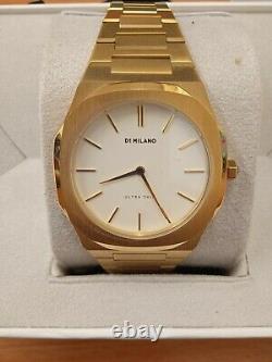 NEW WITH TAGS D1 MILANO GOLD & WHITE WITH Beautiful BOX