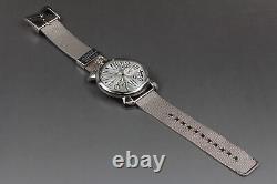 Near MINT GAGAMILANO 5080 Manual 46 46mm Silver Men's Watch From JAPAN