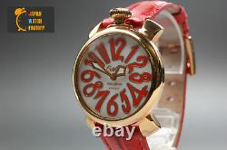 Near MINT+++ GaGa MILANO Manuale 5021.1 White Dial Women's Quartz Watch