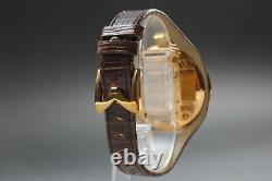 Near MINT Gaga Milano Ref 6071 Gold Flat 42 Unisex Watches From JAPAN
