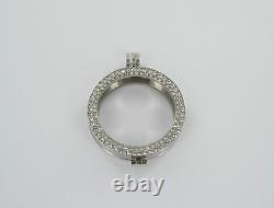 New MI Sterlina Milano Necklace/interchangable/pendant/holder/amethyst/gift