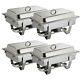 Olympia S299 Milan Set Of Four Chafing Dishes (boxed New)