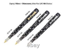 Osprey Milano Chiaroscuro Fountain Pen with ULTRA-FLEX nib EEF/EF/F/M/B