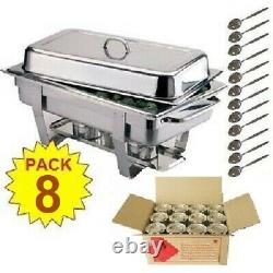 Pack 8 Milan Stainless Steel Chafing Dish Sets Free Next Day Delivery