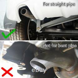 Pair Gloss Carbon Fiber Car Exhaust Tip Muffler Pipe Trim Accessories 2.5to3.5