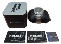 Police Milano Stainless Steel Bracelet Mens Watch Brown Chrome SK111 ZZ 25