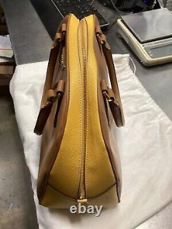 Prada Milano Saffiano Lux Bicolor Bowler Handbag Leather Bauletto