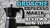 Review U0026 How To Grosche Milano Stovetop Espresso Maker Moka Pot 6 Cup