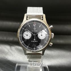 SEAGULL 1963 2021 Milan Steel + Nylon 2 Band Sapphire BLACK Mechanical Watch