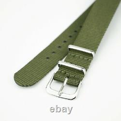 SEAGULL 1963 2021 Milan Steel + Nylon 2 Band Sapphire GREEN Mechanical Watch