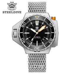 STEELDIVE SD1988 ProPlof NH35A Automatic Watch Diver 1200M BGW9 316L Monobloc
