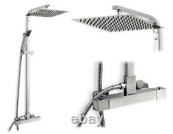 Set Shower With Thermostat Stainless Steel REA Milan Chrome