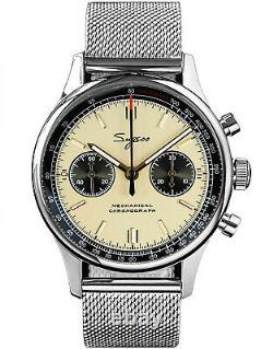 Sugess GOLD SWAN NECK MILAN Panda Mechanical Watch Seagull 1963 SUPANK030SN