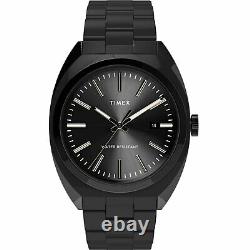 Timex Unisex Milano XL 38mm Stainless Steel Bracelet Watch Black Timepiece Le