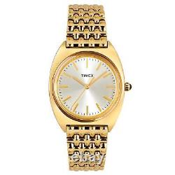 Timex Women's Watch Milano Gold Tone Dial Stainless Steel Bracelet TW2T90400VQ