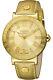 Womans Wristwatch Ferre' Milano Fm1l041l0011 Leather Ip Gold Ijp